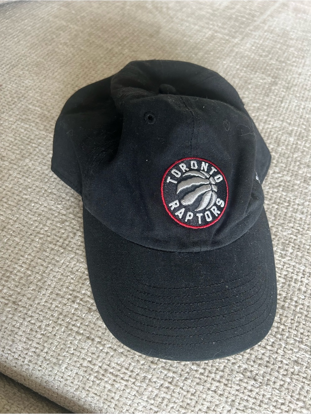 Toronto Raptors Black Embroidered Baseball Cap